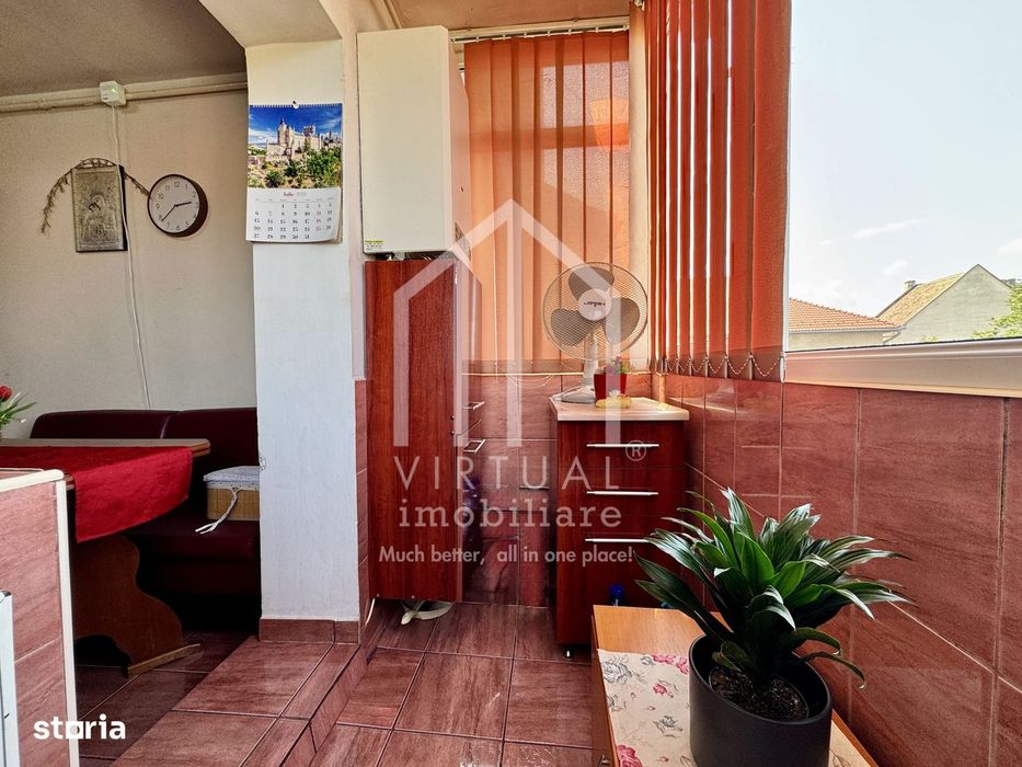Apartament cu 2 camere, 44mp utili + 2 balcoane, boxa  - Zona Centrala