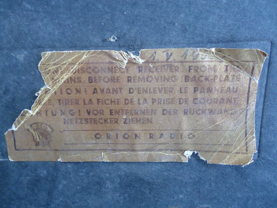 Капак за радио "ORION TYP 520A"