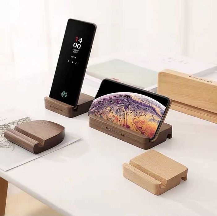 Универсальные подставки для телефон|С вашим логотипом из дерева/акрила