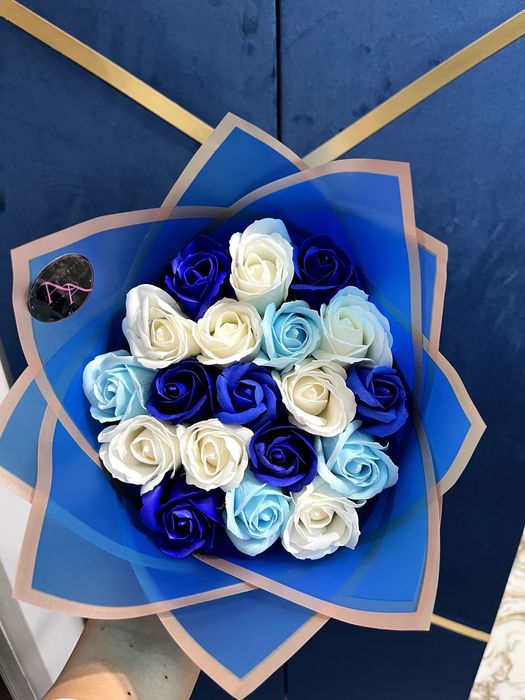 Buchet trandafiri săpun/ cadou valentine s day/ stitch initiala