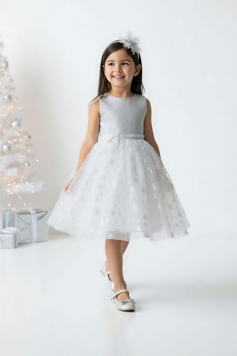 Zana iarna, zana gheții,Craiasa zăpezii costum serbare fetite 3-7 ani