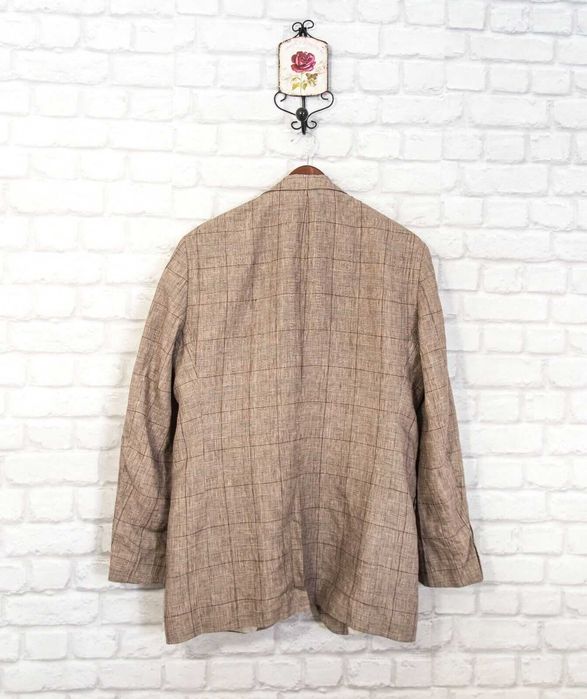 HUGO BOSS 100% Лен Оригинално мъжко сако размер 52