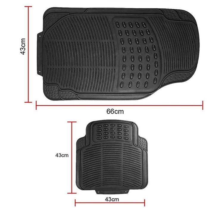 Универсални гумени Стелки за кола 4 броя.