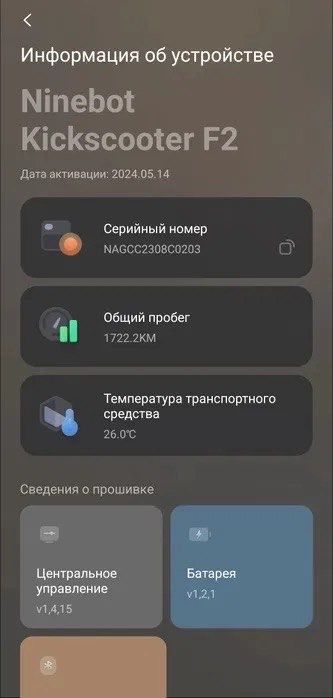 Ninebot F2, серый