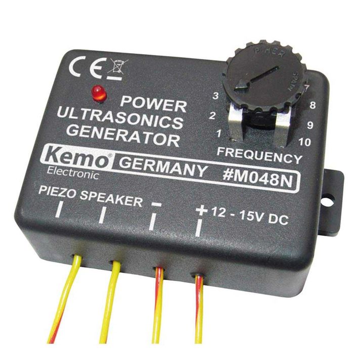 Ултразвуков генератор Kemo M048N отблъсква животни, птици и насекоми