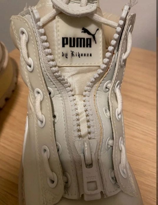 Ghete puma  flatform din piele ecologică
