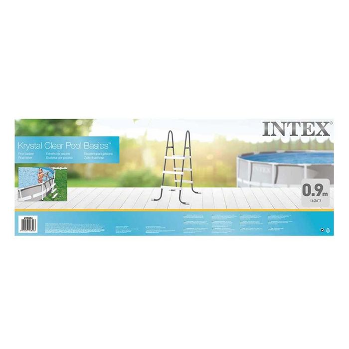 Лестница Intex 28064  для бассейнов до 91см, 3 ступеньки, без площадки