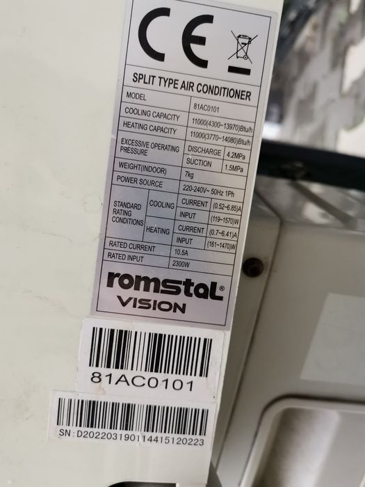 Aer Condiționat funcțional Romstal romstal vision 81ac0101