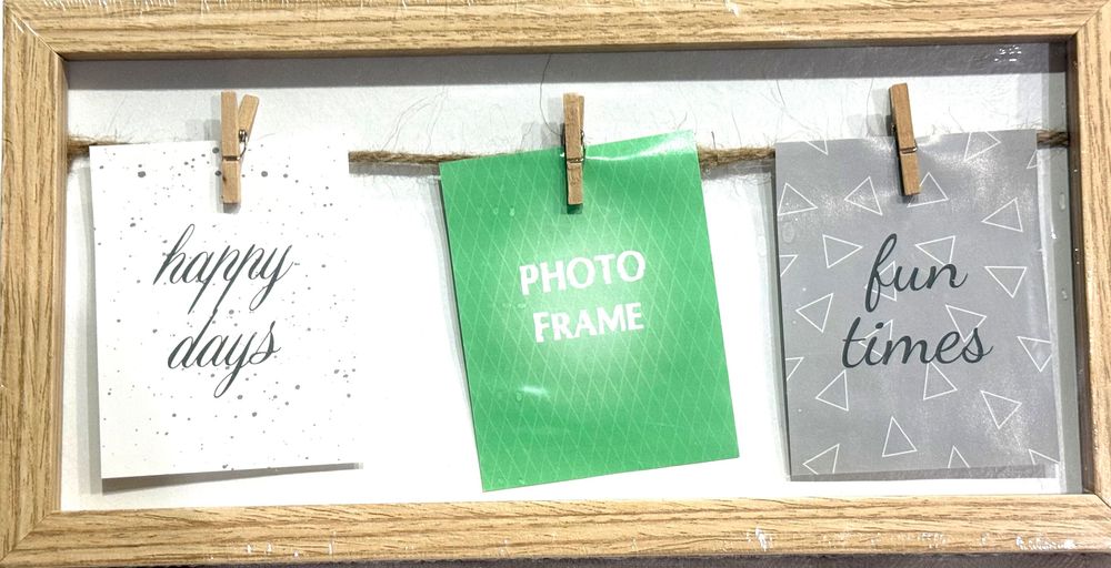 Автентична Дървена Рамка за Снимки 3 в 1