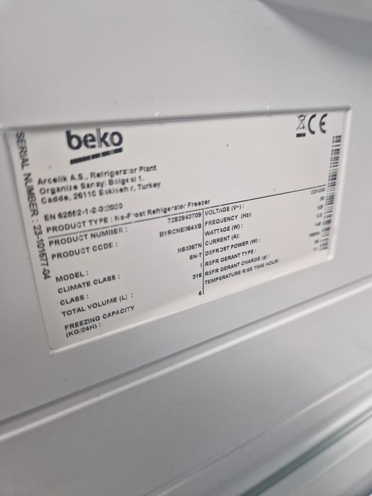 Хладилник с фризер Beko A++ No Frost