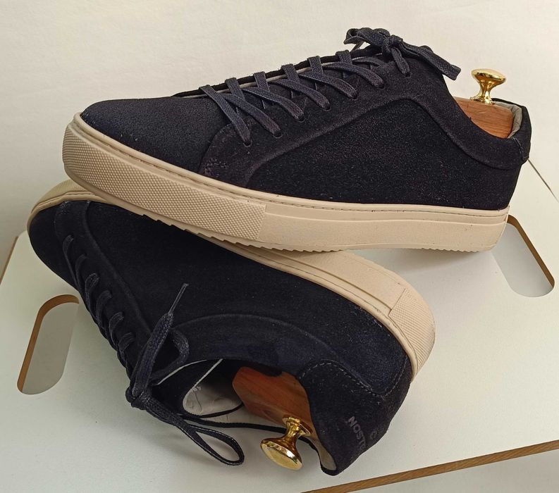 Pantofi sport casual 42 premium Strellson NOI piele naturala moale