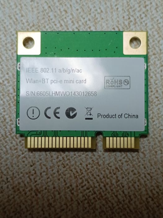 Placa Wireless Wi-Fi 5 - Intel Dual Band Wireless-AC 7260 / 7265 slot Half Mini PCIe Dual Band 2,4/5 GHz Bluetooth 4.0 / 4.2 viteza 1,2 Gbps - NOU