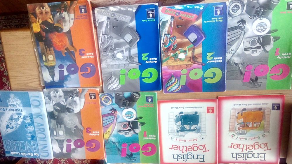 Учебници по английски език, учебни тетрадки, тестове. От 1 до 12 клас.