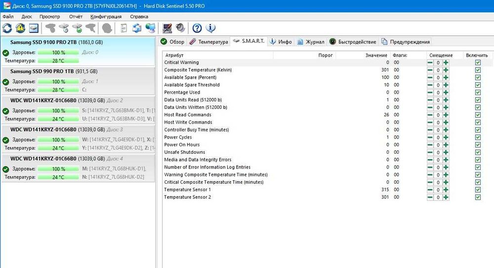 SSD Диск Samsung 9100PRO 2TB MZ-VAP2T0BW