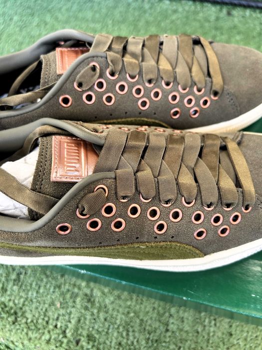 sneakerși Puma, marimea 36,culoare verde avocado,Puma Suede XL Lace VR