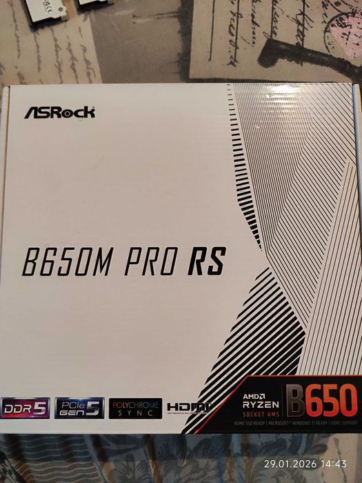 Дъно Asrock B650M Pro RS - Ново!