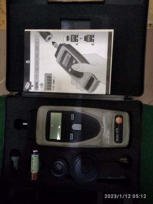 ручной прибор testo (тахометр)