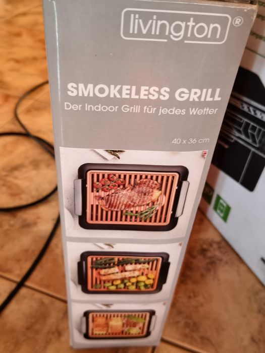 Electric  grill indoor fără fum pentru inauntru