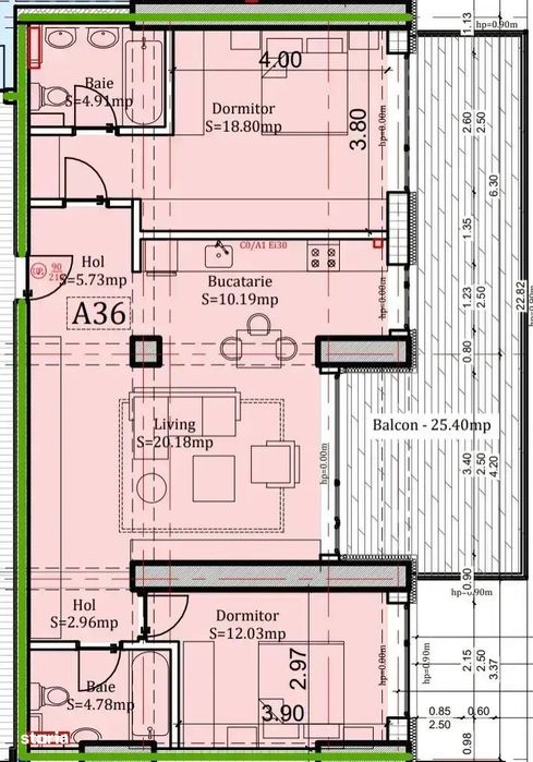 Apartament nou 3 camere cu terasa, Iancu Nicolae / Pipera