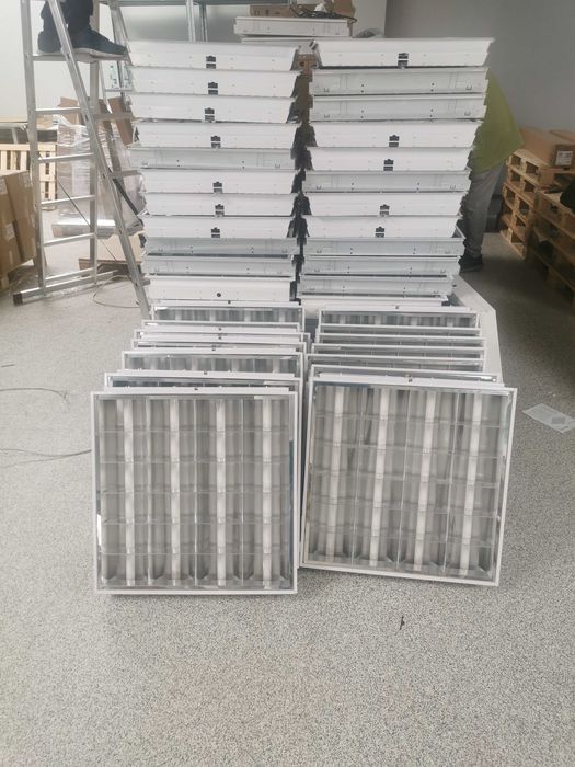 Луминисцентно тяло 60x60 комплект за растерен таван !!!