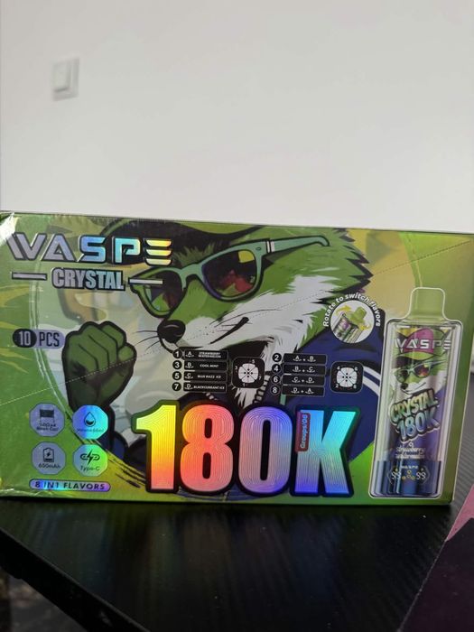 Vape 180,000 reincarcabil pachet 2 bucati waspe
