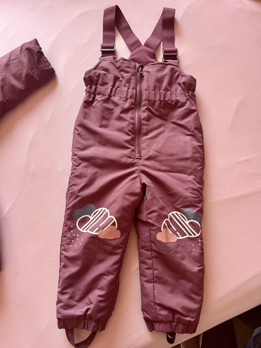 Зимно яке и гащеризон за момиче размер 92