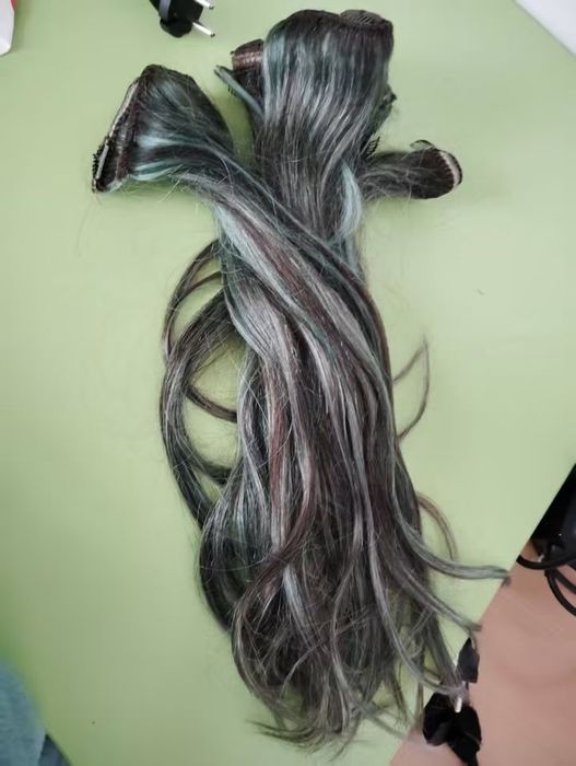 Coadă din par natural +extensii