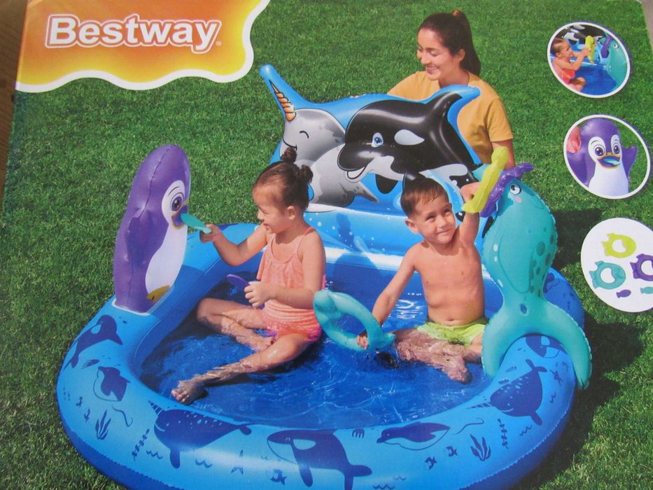 Воден център за игра Polar Pals134 x 131 x73 см-басейн и играчки, нов