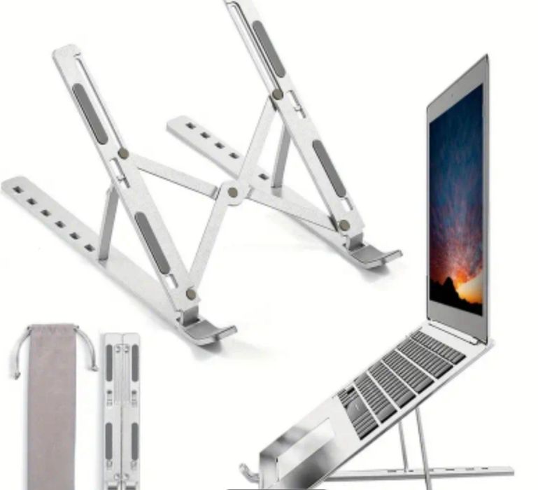 Suport stand universal aluminiu pentru: laptop,tabletă ,tastatură  tel