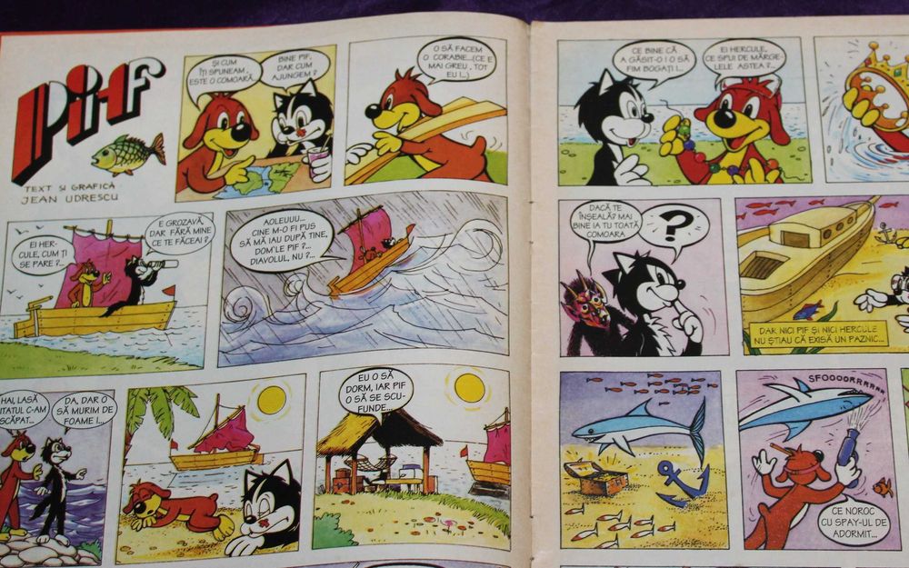 revista PIF Gadget serie noua 443 La mort de Rahan album HapPif Birthday 75 ans Mircea Arapu Teddy Ted Pif surpriza romana  1 2 3 12 14 benzi desenate