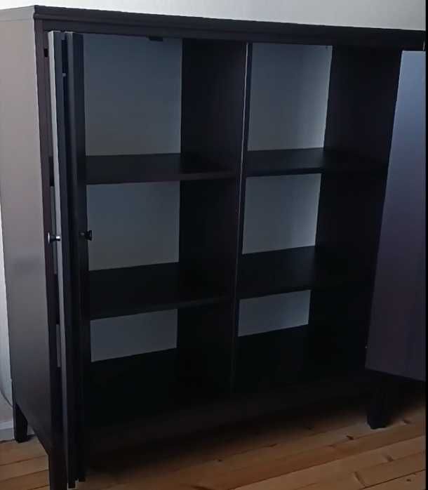 IKEA IDANÄS шкаф със сгъваеми врати, 121x135 см и скрин с 6 шкафчета, 162x95 см