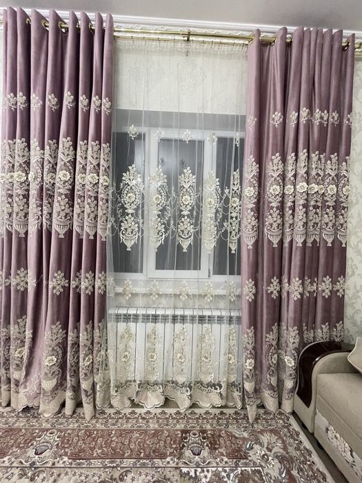 Шторы с тюльем