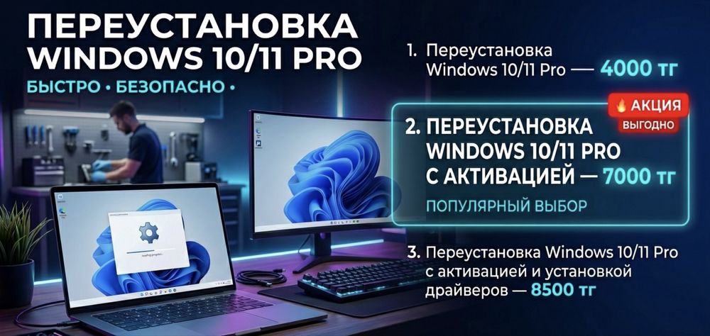 Переустановка Windows/Виндоус - 10/11