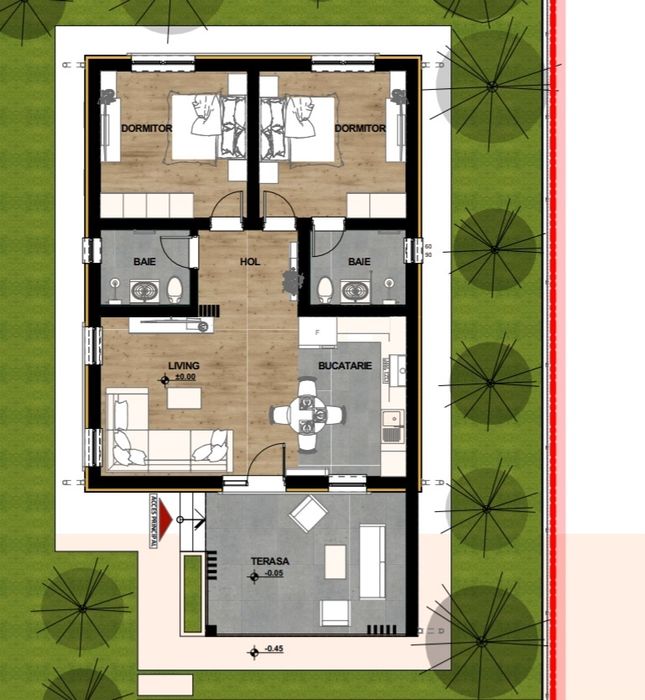 Casa noua 3 camere Parter