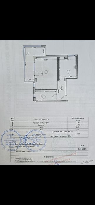 Apartament 2 Camere  / Militari Residence