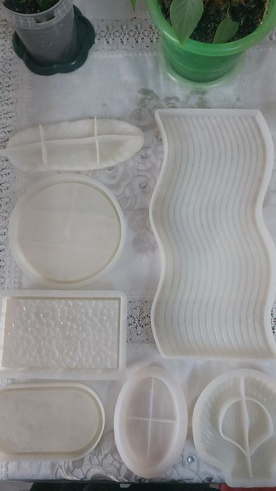 Молды набор силикон для гипса б/у