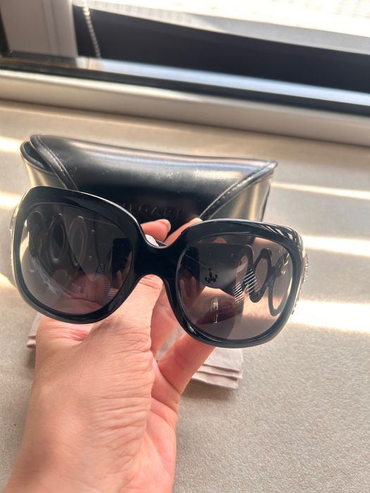 Оригинални слънчеви очила Bvlgari 8016-B с кристали + калъф