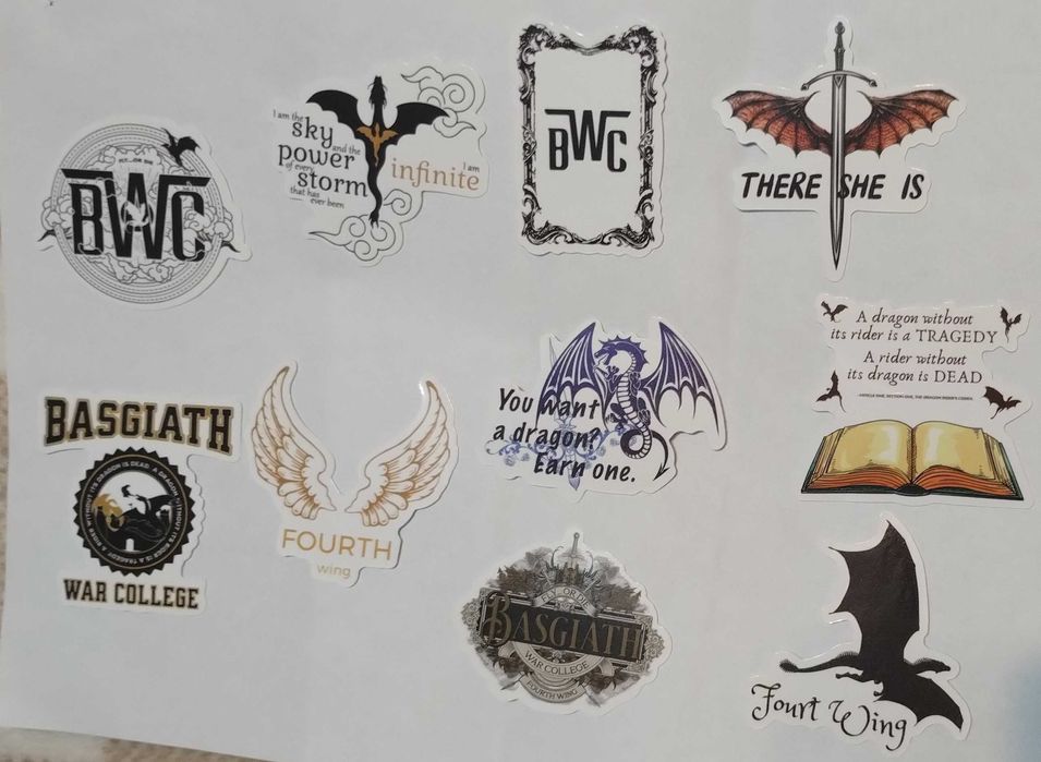 Нашивка-Onyx Storm, Stickers,Лепенки Fourth Wing, Punk Rock Bands