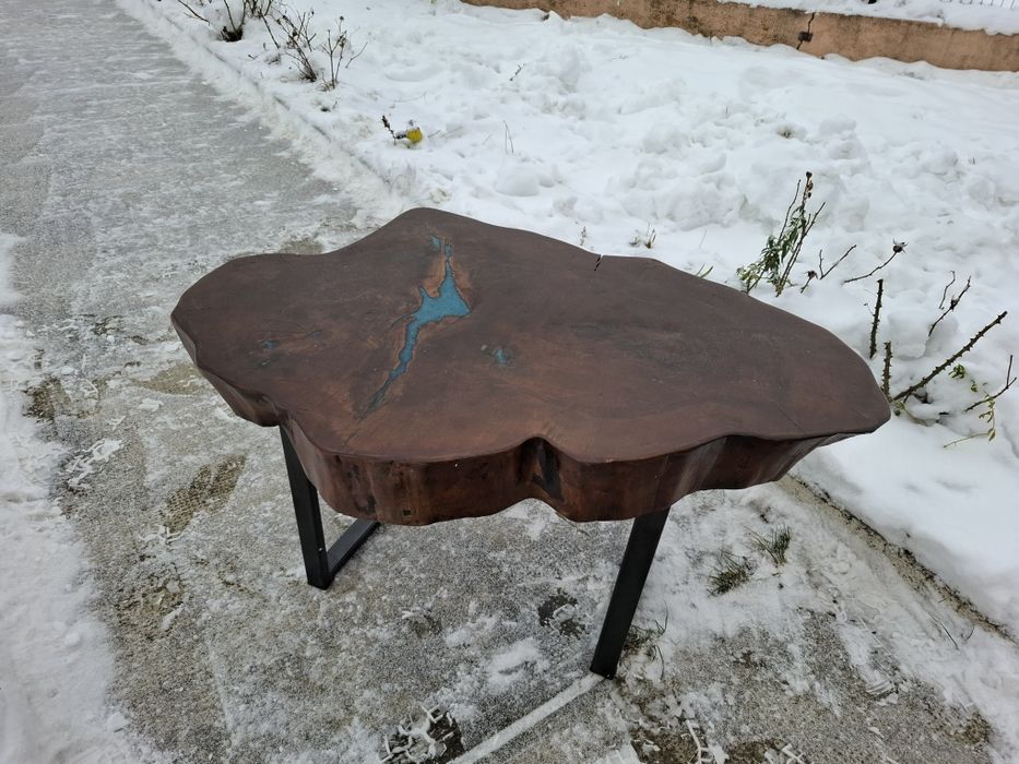 Masa de cafea cu rășină epoxidica