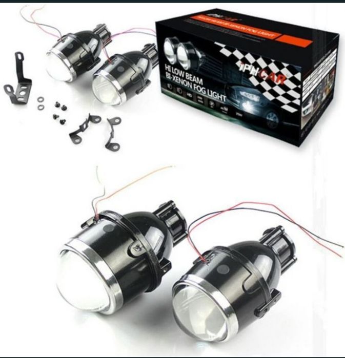Lupa proiector ceata bi-xenon bi-fazic bi-led auto far motocicleta atv