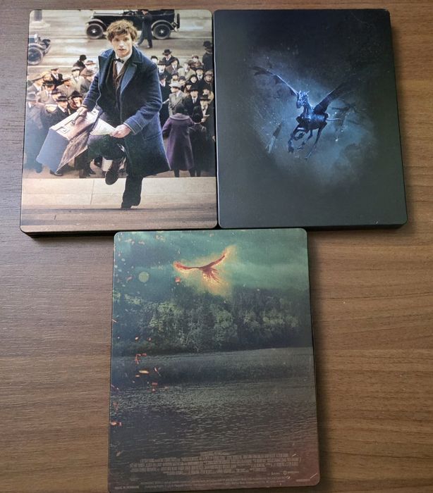 Vand trilogia steelbook Fantastic Beast bluray 3D+2D nou, nerulat