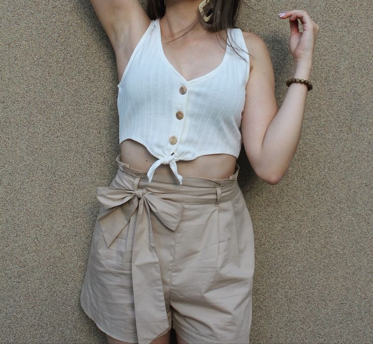 Памучни къси панталонки Zara S