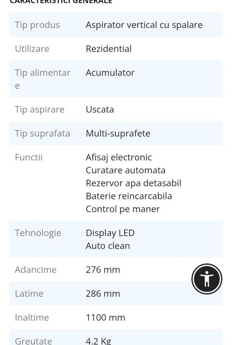 Aspirator vertical cu spalare Tineco