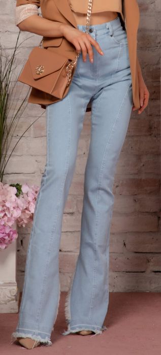 Дънки Alessa с висока талия