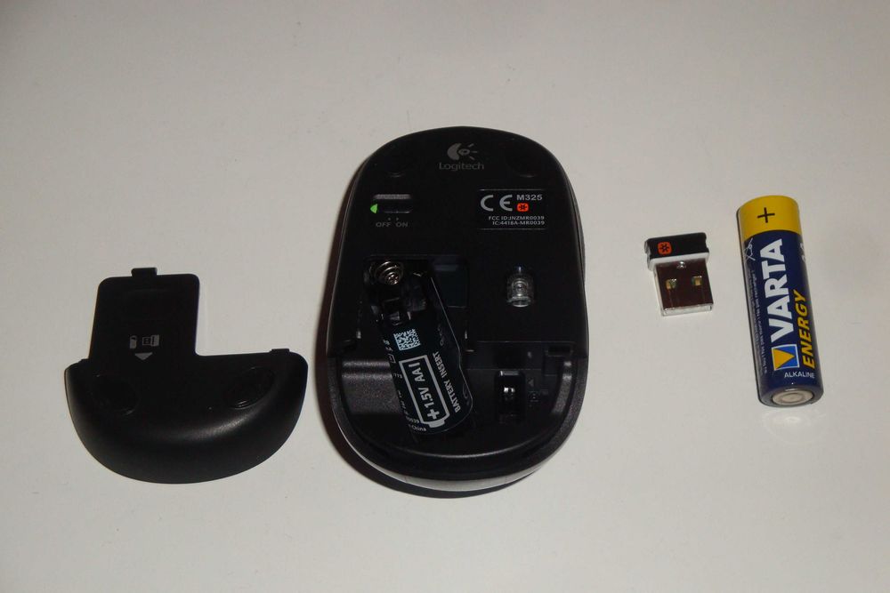 mouse wireless logitech m325 usb nano receiver unifing baterie
