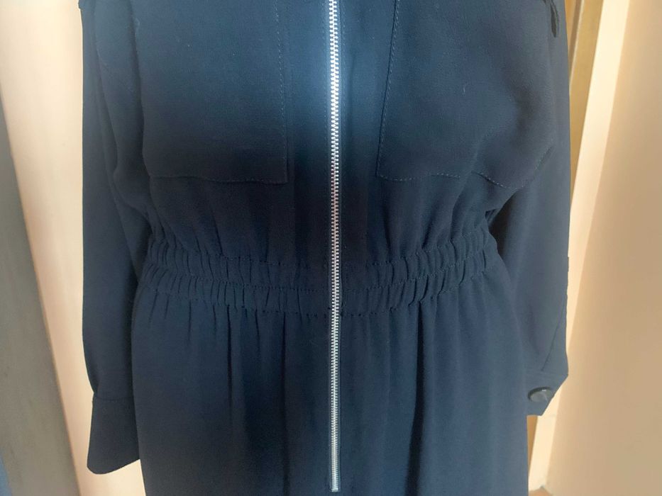 Черен гащеризон Zara с ефектен цип, размер S/M