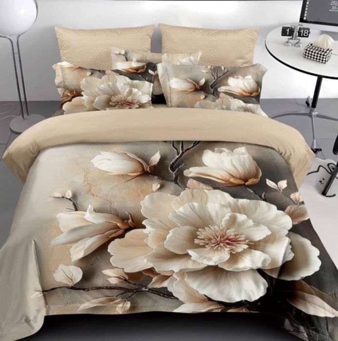 Lenjerie de pat finet 6 piese pentru pat dublu