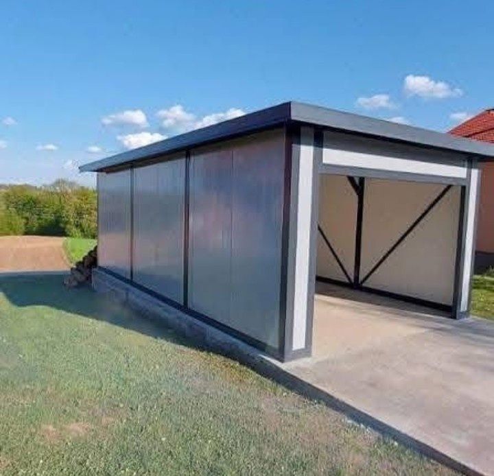 Vând garaj auto pe structură metalică