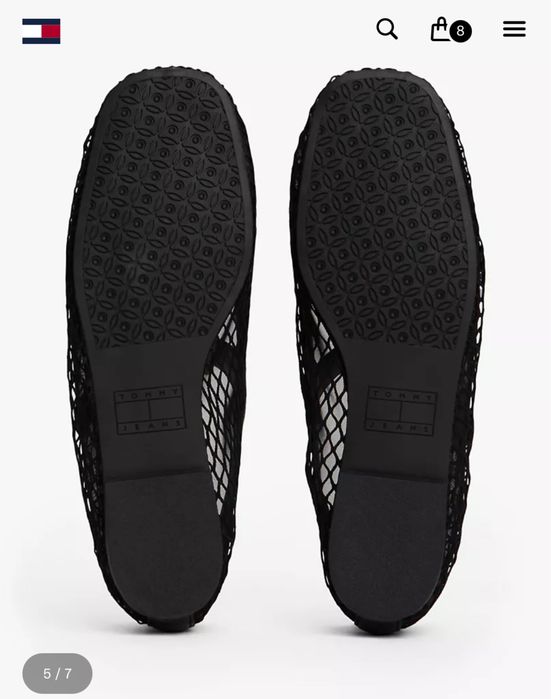 Оригинальная обувь Tommy Jeans Mesh Mary Jane Flat