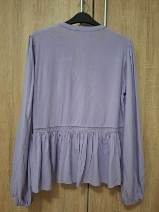 Bluza lila dama cu dantela